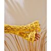 Yellow Crochet Dress with long sleeves - Image 2