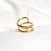 Minimalist S Band Ring - Brass - Image 7