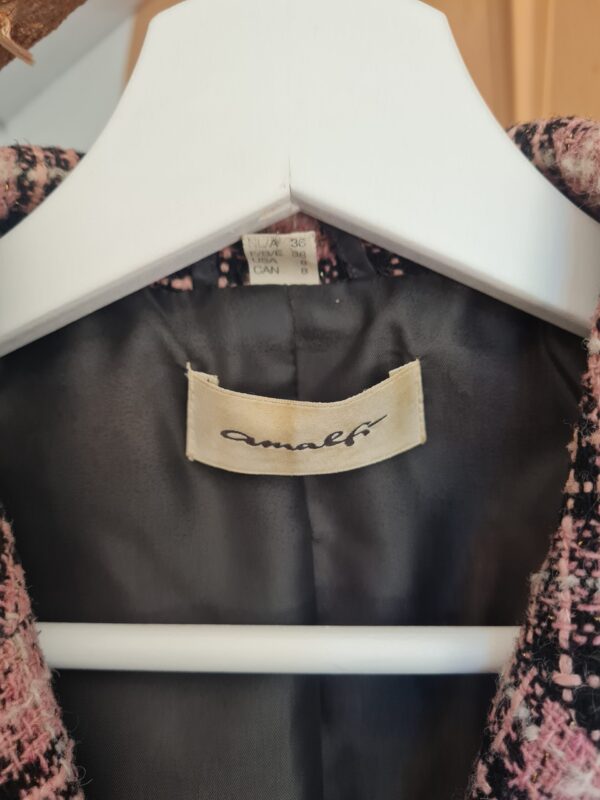 Almafi - Gold Button Detail Tweed Jacket - Image 4