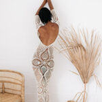 backless crochet dress