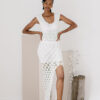 Handcrafted crochet dress made by talented artisans in Zimbabwe made from 100% cotton. Ideal for day-out in the beach, lunch, and holidays.