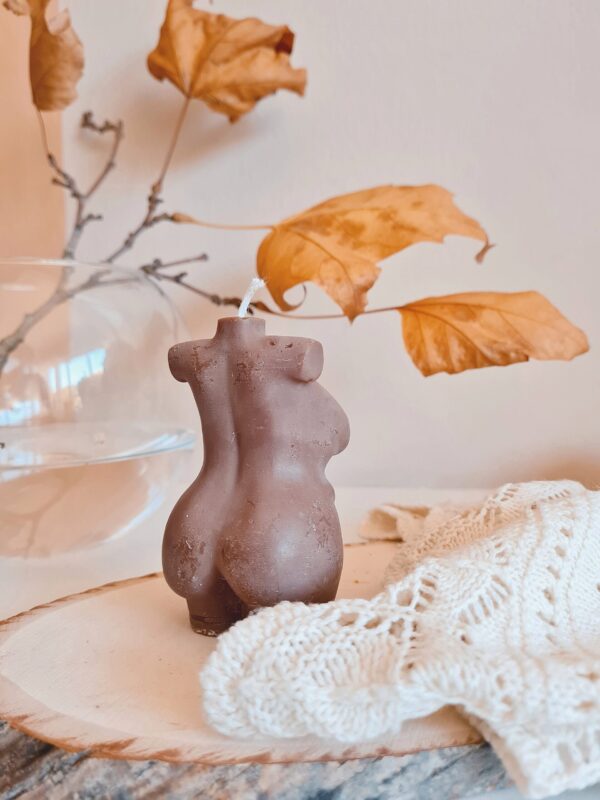 Chocolate Woman Body Candle