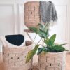 Stylish Interior Basket with Black Lines