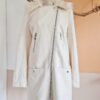Cream White Zip Coat by H&M 10