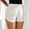 100% Linen Shorts with elasticated high waist